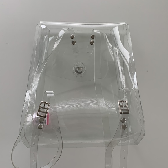AMERICAN APPAREL | Clear Vinyl Backpack - Picture 3 of 12